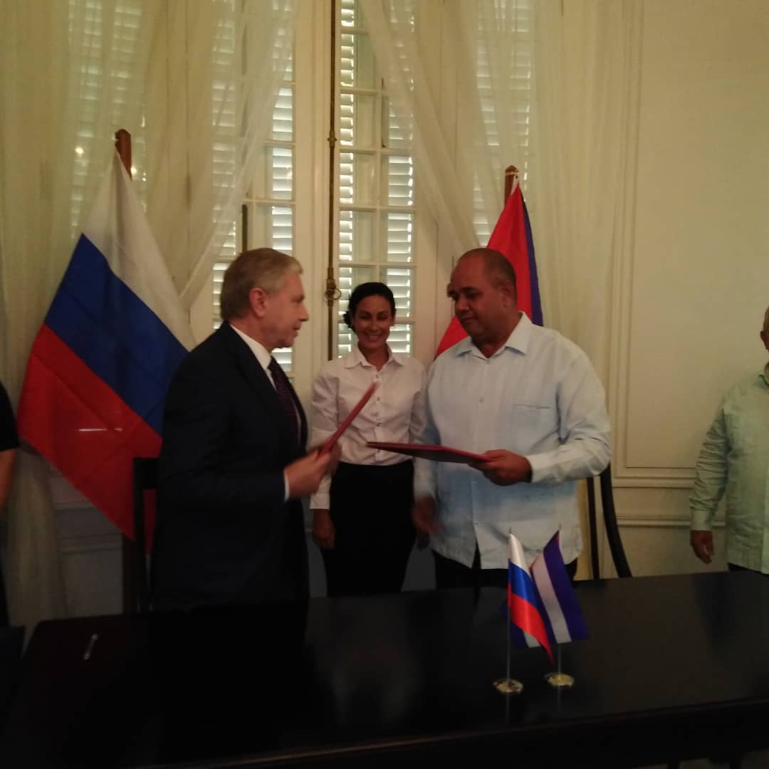 Firma Memorando de Colaboración Gobiernos de La Habana y Moscú. Foto: Liz Alfonso