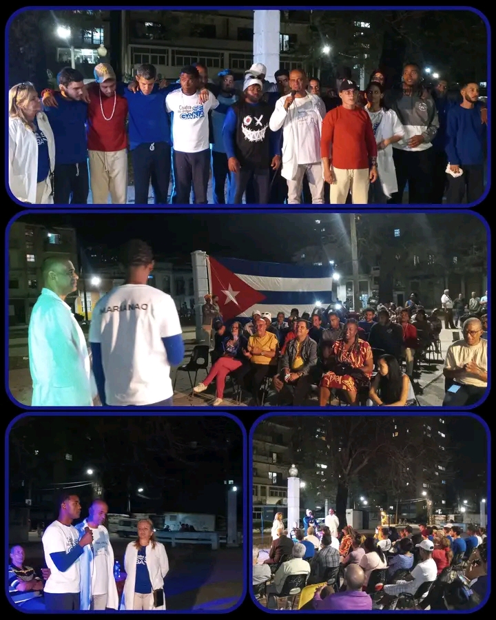 Jóvenes en recuperación comparten sus testimonios en barrio debate del Parque Quintín Banderas