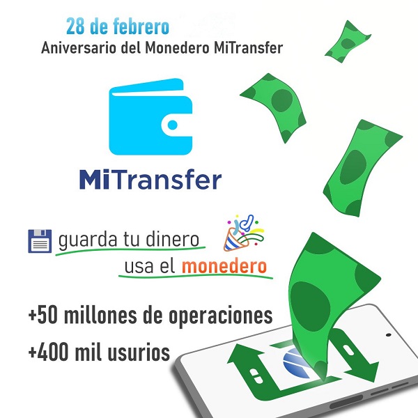 Aniversario 3 del monedero MiTransfer