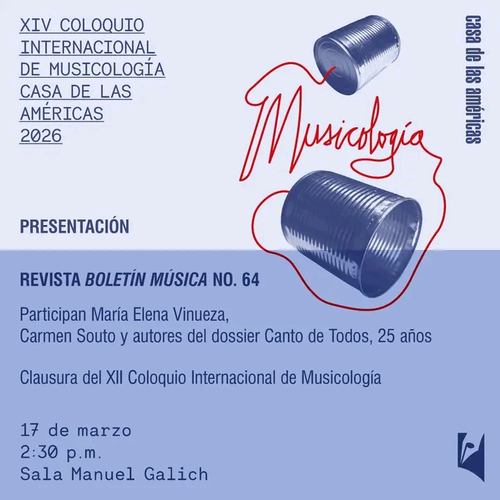 Boletín Música celebra su edición 64 en la Casa de las Américas