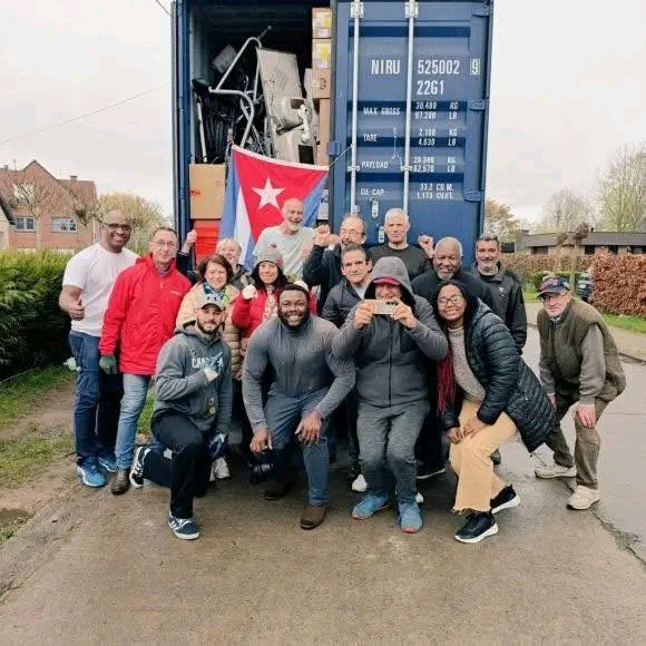 Quinto contenedor de ayuda solidaria llega a Cuba desde Bélgica para reforzar su sistema de salud