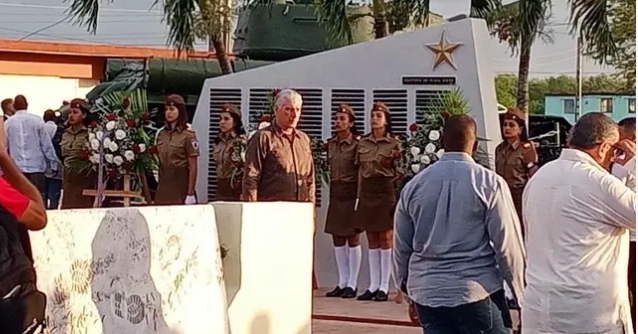 El presidente Miguel Díaz-Canel encabeza en Playa Girón homenaje a los caídos hace 65 años ante la victoria sobre el imperialismo