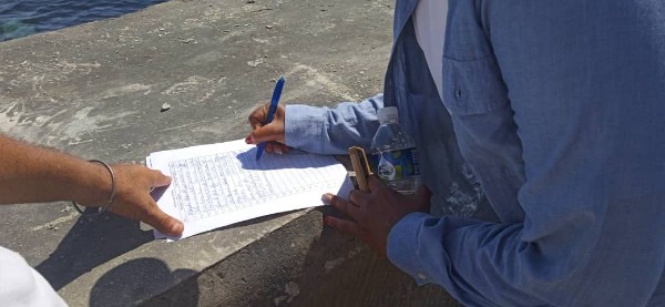 Obreros de Ticons en malecón habanero reafirman compromiso con la Patria y exigen fin del bloqueo