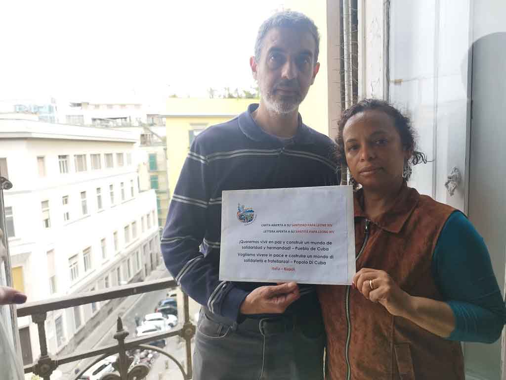 Cubanos residentes en Italia entregan carta abierta al papa León XIV