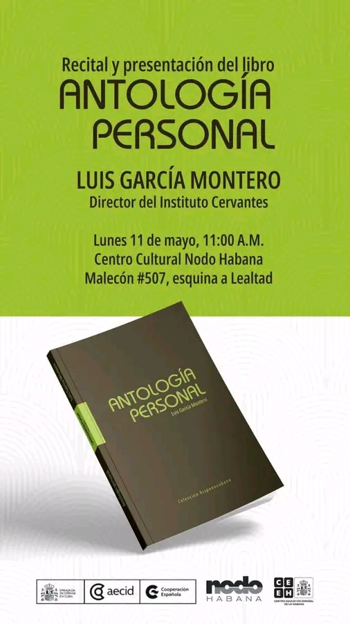 Luis García Montero presenta su ‘Antología personal’ en La Habana
