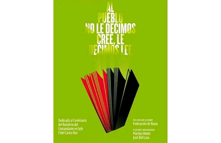 Anuncian para el 4 de junio los detalles de la FILH 2025, dedicada a Fidel Castro y con Rusia como invitado de honor