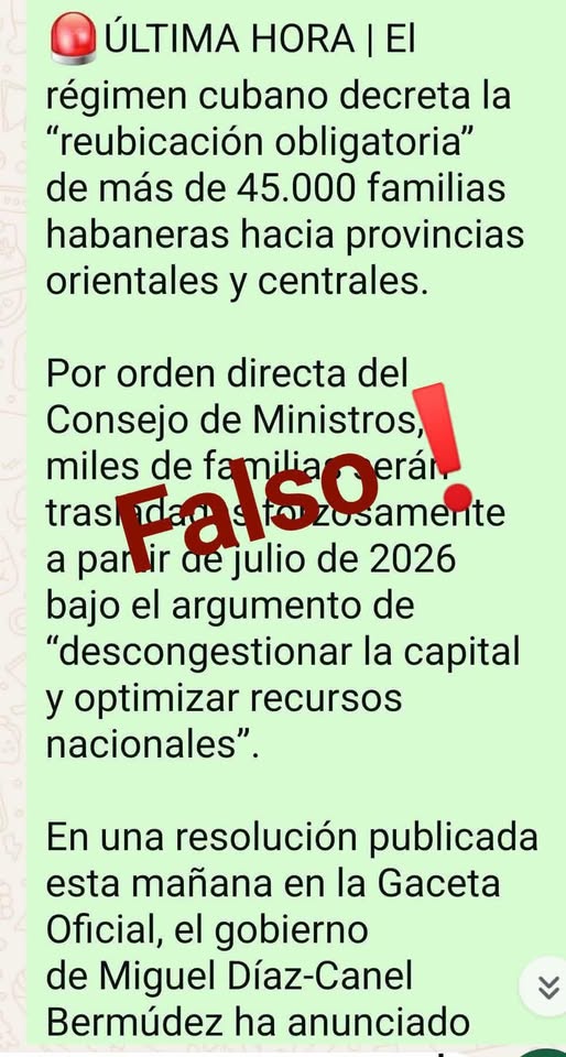 Gobierno cubano alerta sobre noticias falsas en redes