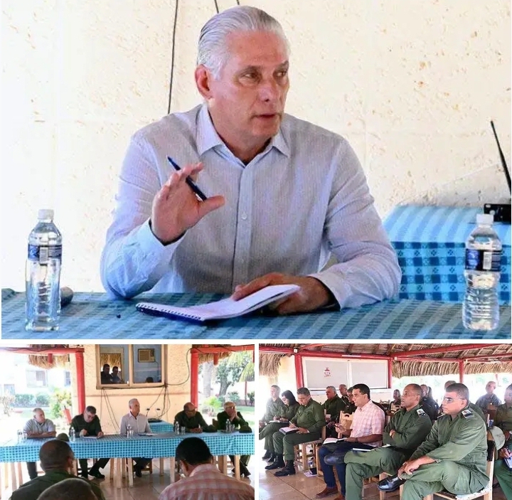 Díaz-Canel visita Zona de Defensa "Wajay" y destaca aporte de los Grupos de Orden Interior