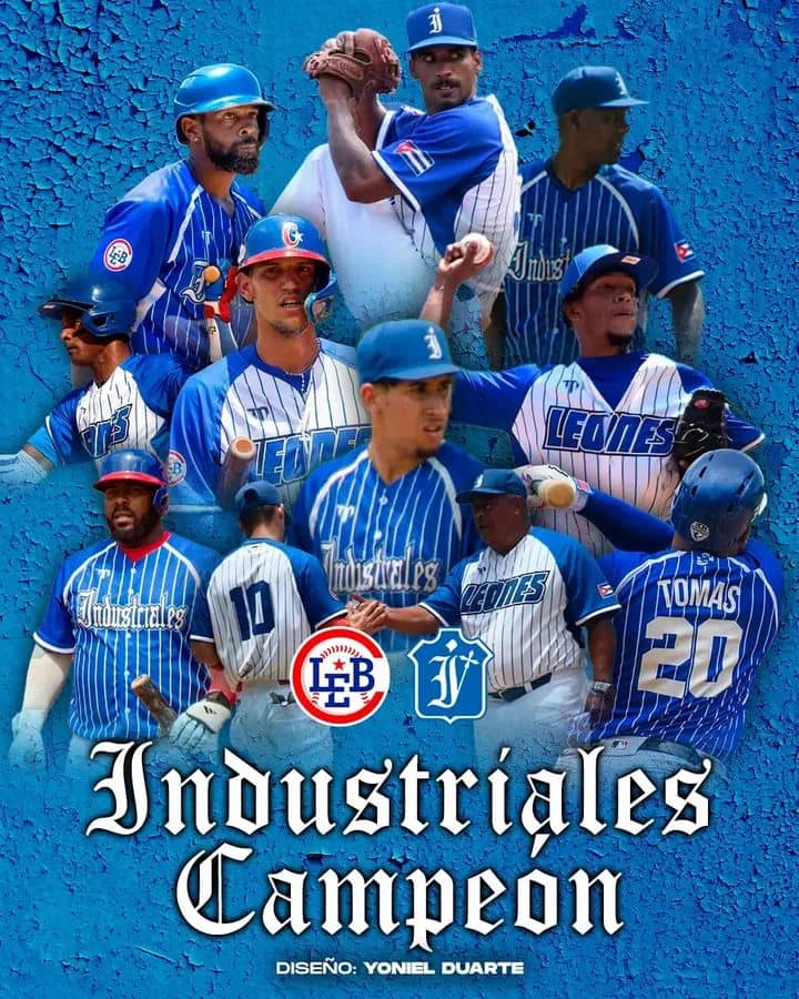 Los Leones rugen en el Mella: Industriales conquista su corona 13 con barrida histórica ante Las Tunas
