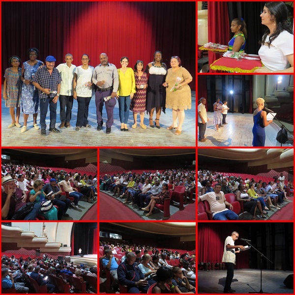 Asamblea Solemne por el día del centrohabanero en el Teatro de Variedades América