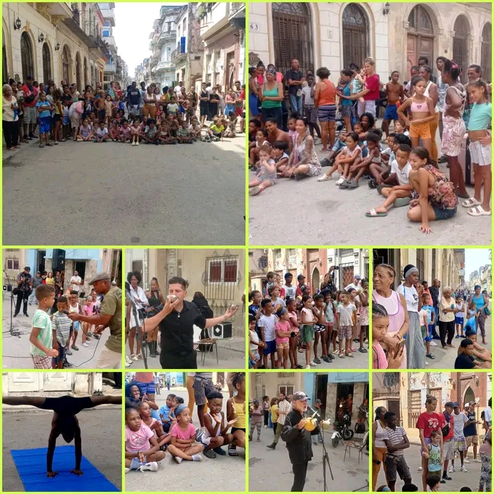 Actividad comunitaria infantil reune a niños del Consejo Popular de Dragones en Centro Habana
