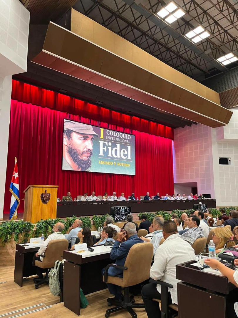 El primer secretario del Comité Central del Partido Comunista de Cuba y Presidente de la República Miguel Díaz-Canel Bermúdez inaugura Coloquio Internacional “Fidel: Legado y Futuro”