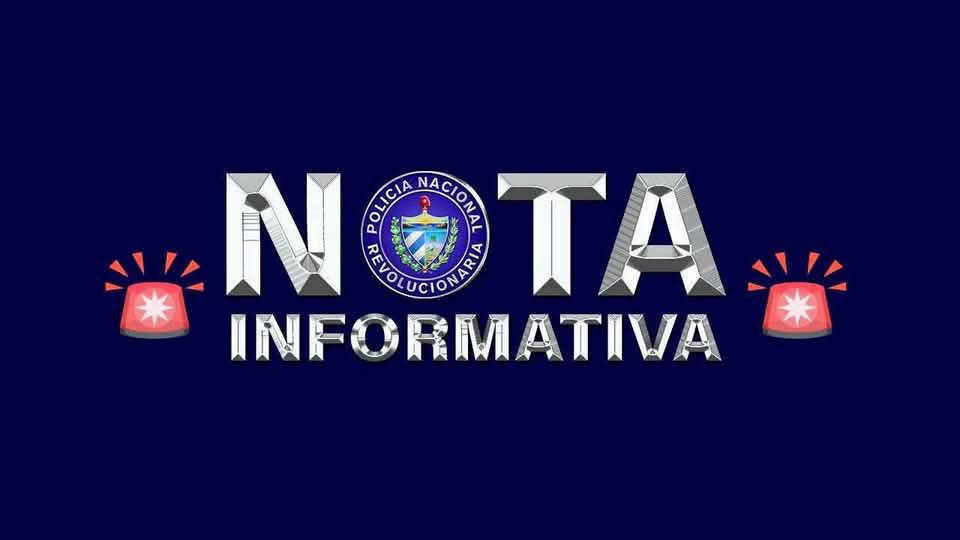 Nota informativa de la Comisión Provincial de Seguridad Vial de La Habana