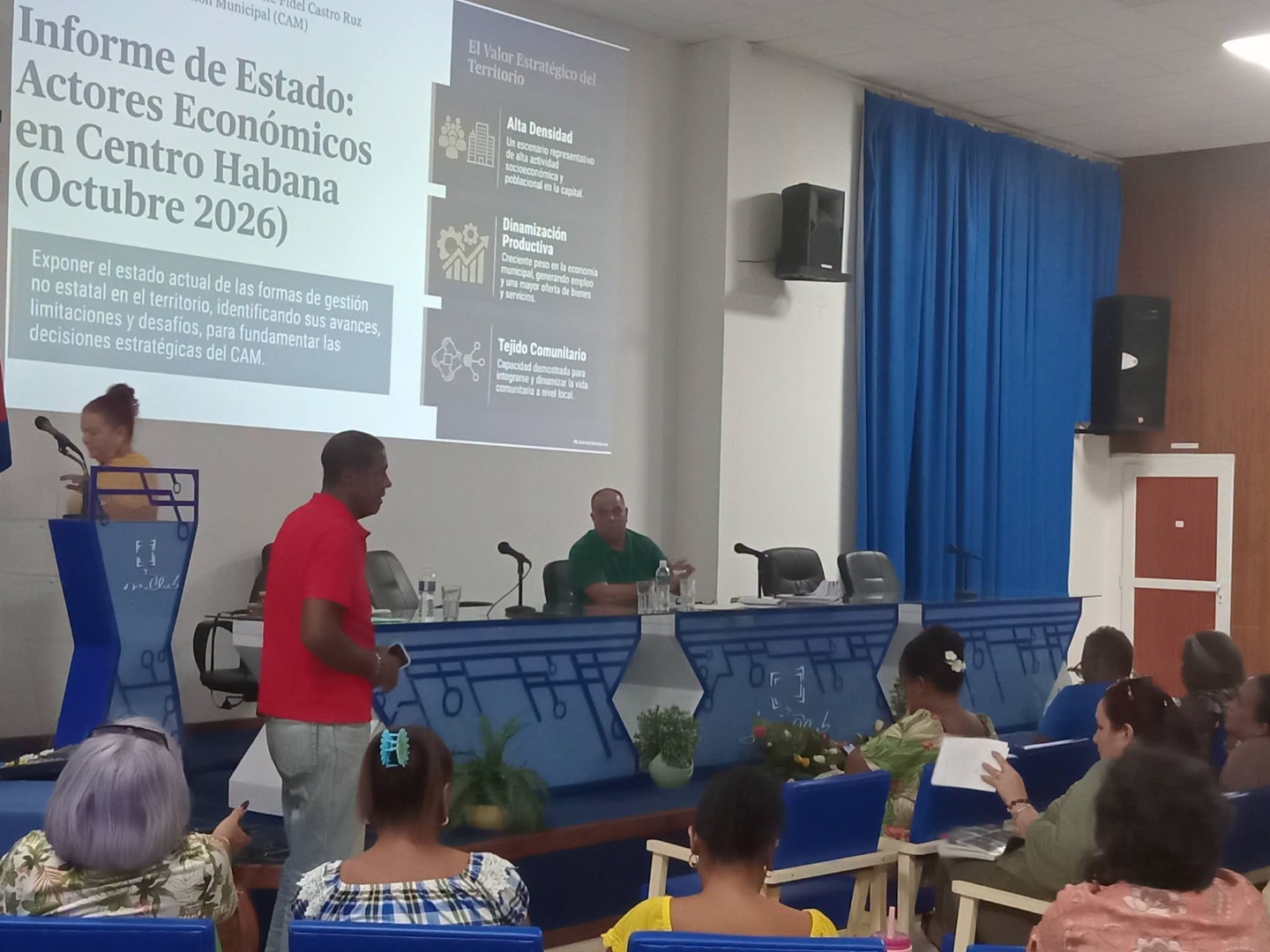 Principales funcionarios del municipio Centro Habana celebraron productivo encuentro este martes