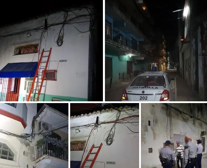 Sorprendidos con las manos en la masa: tres detenidos por enganche eléctrico ilegal en La Habana Vieja