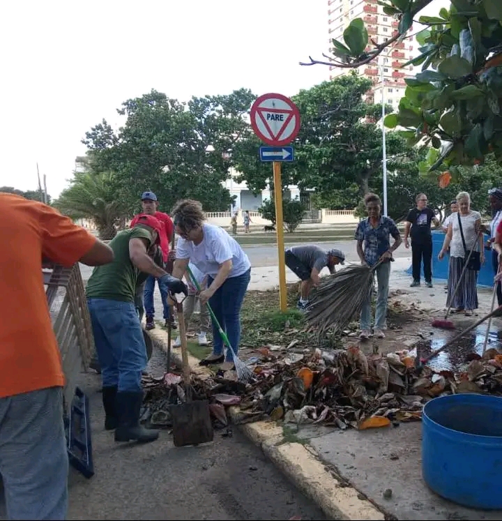 CTC La Habana y sus sindicatos realizan jornada de trabajo voluntario en homenaje a Camilo Cienfuegos