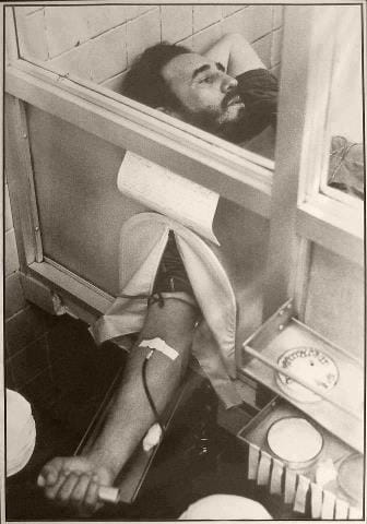 Fidel donó sangra para las víctimas del terremoto de Perú en 1970. Foto: Archivo de Granma